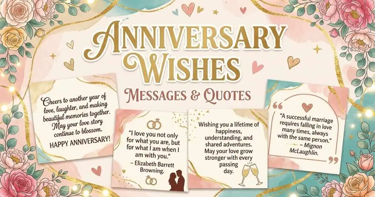 150+ Heartfelt Anniversary Wishes, Messages & Quotes for Every Celebration