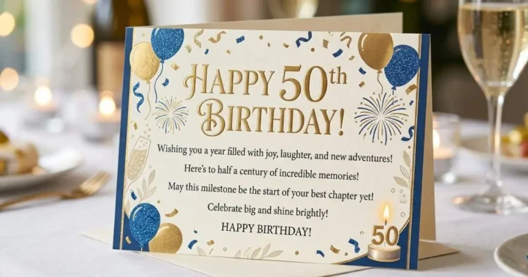 50th birthday wishes