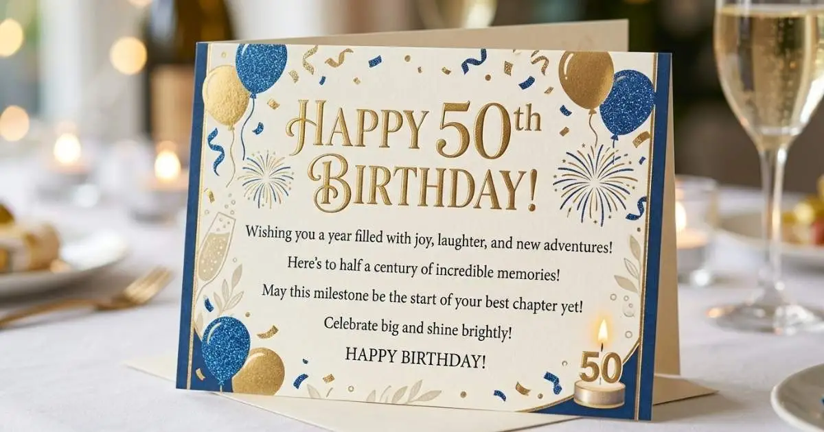 50th birthday wishes