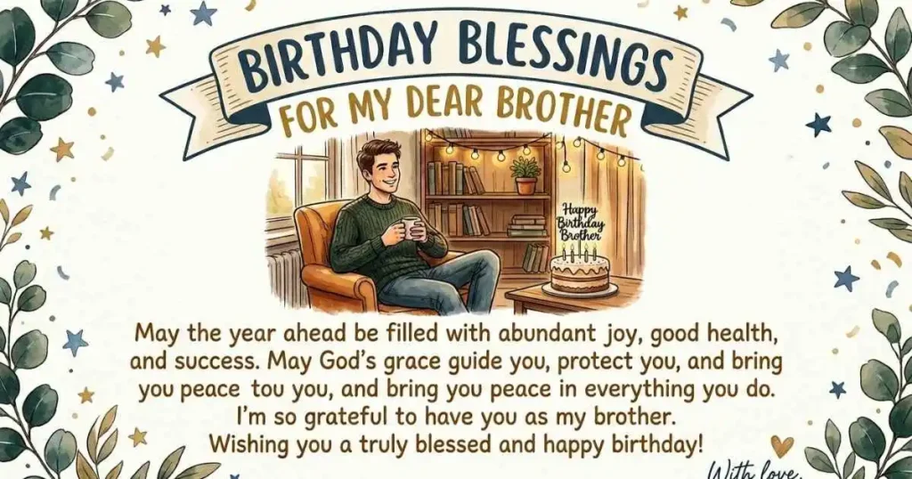 Blessing Birthday Wishes for Brother