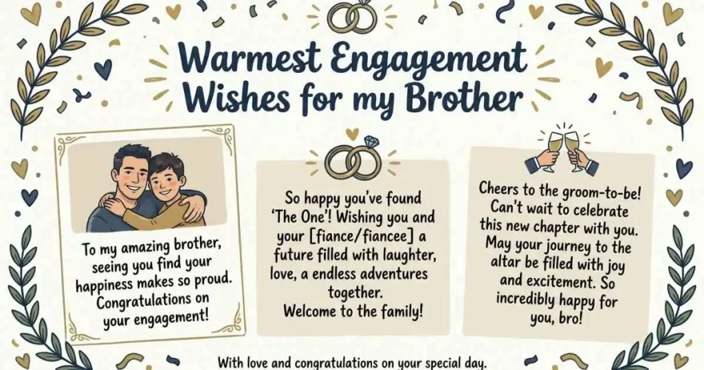 Engagement Wishes for Brothers on Their Special Day