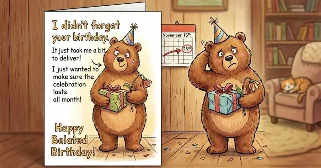 Funny Belated Birthday Wishes