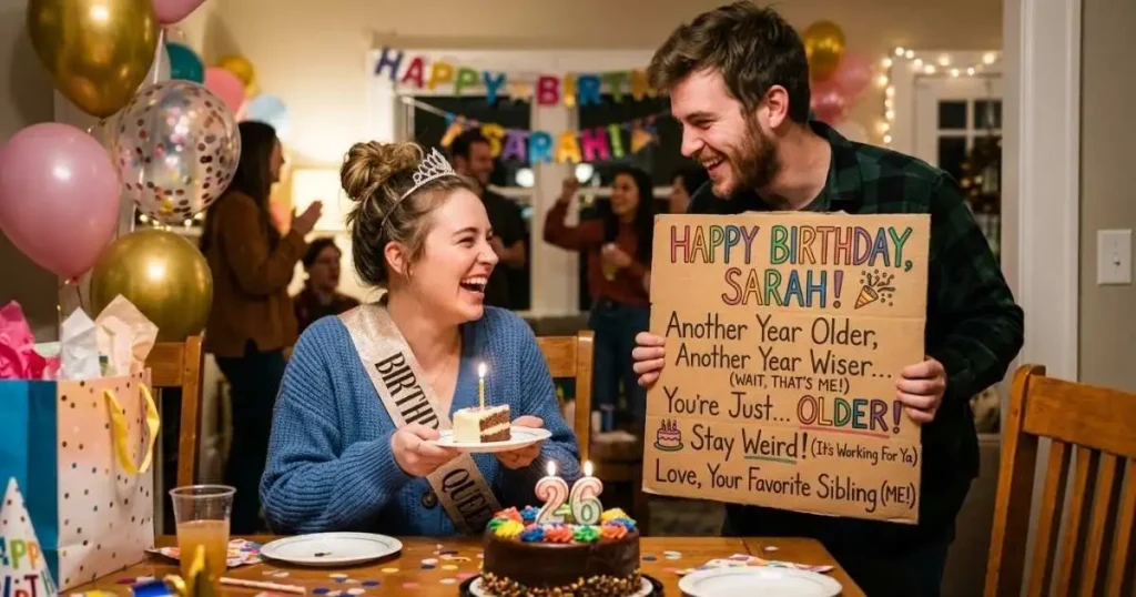 Funny Birthday Wishes for Sister