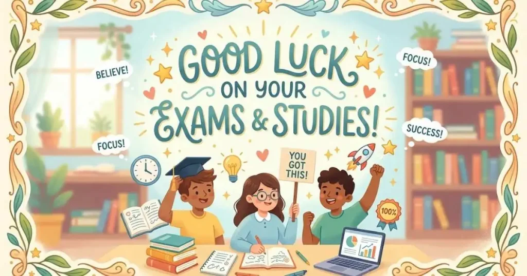 Good Wishes for Exams and Studies