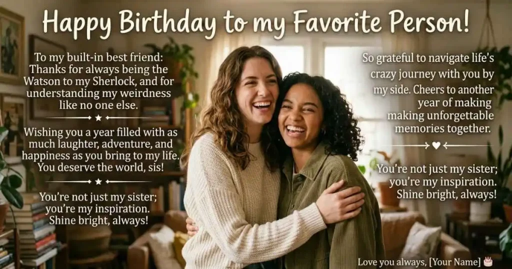 Unique Birthday Wishes for Sister