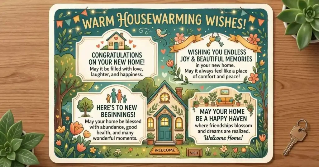 House Warming Wishes Card Messages