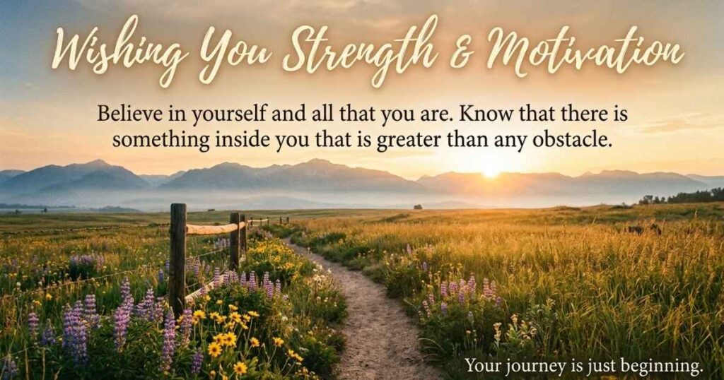 Inspirational Good Wishes for Motivation