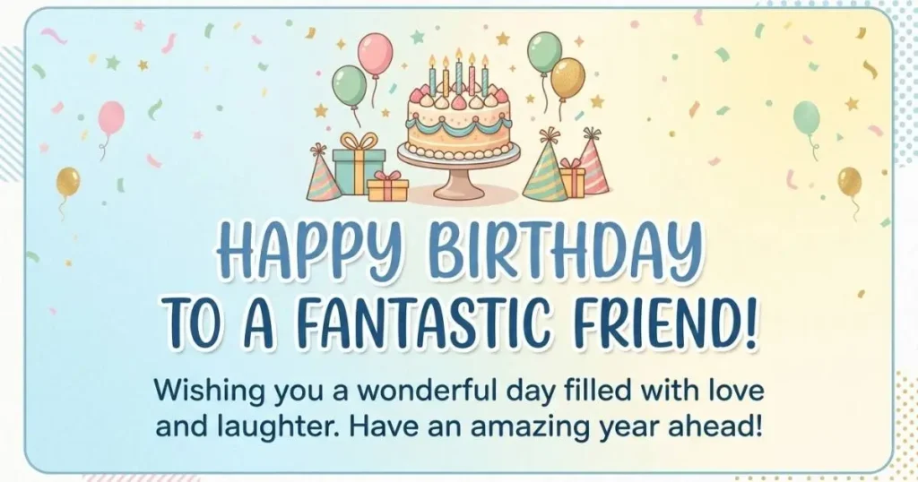 Simple Birthday Wishes for a Friend