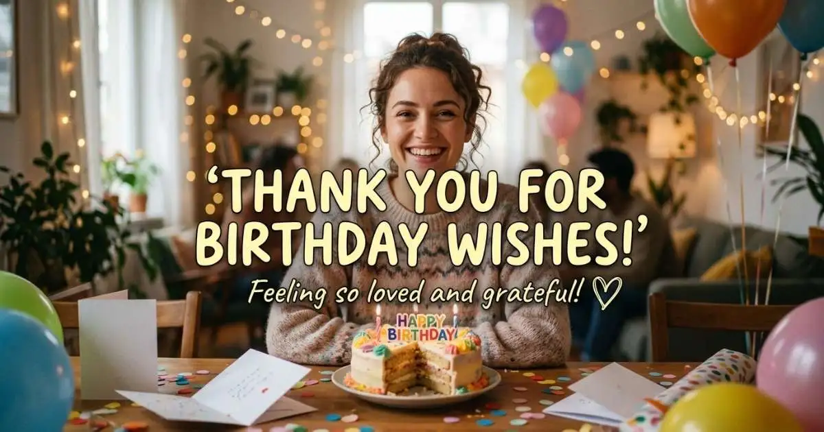 Thank You for Birthday Wishes