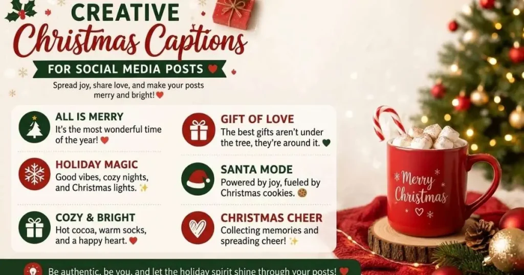 Creative Christmas Captions for Social Media Posts