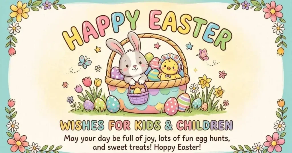 Happy Easter Wishes for Kids and Children