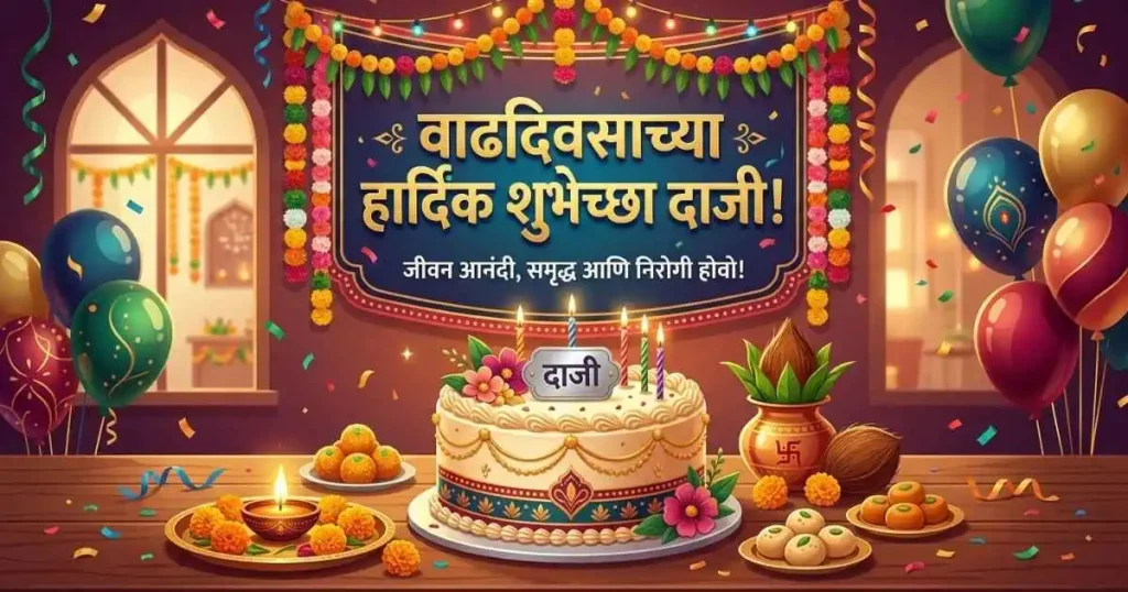 Happy birthday wishes in Marathi Daji