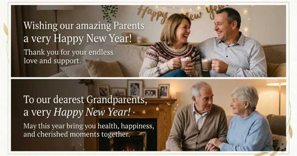 Happy New Year Wishes for Parents and Grandparents