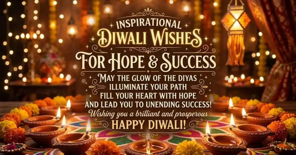 Inspirational Diwali Wishes for Hope and Success