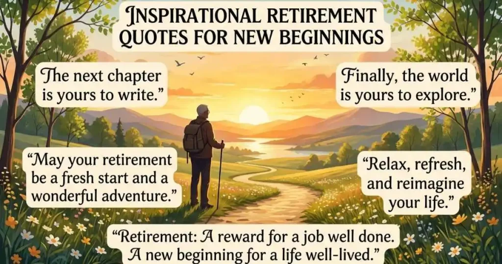 Inspirational Retirement Quotes for New Beginnings