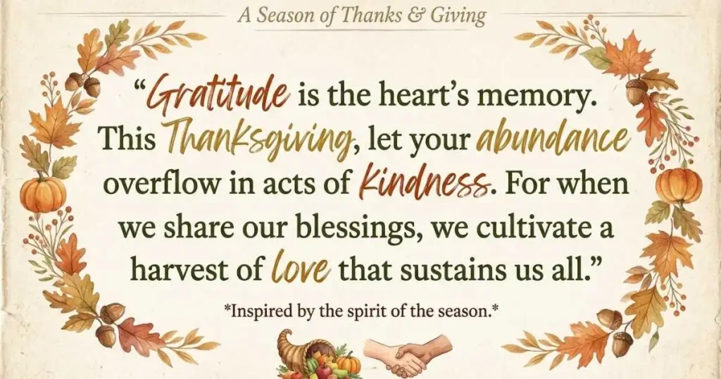 Inspirational Thanksgiving Quotes About Gratitude and Kindness