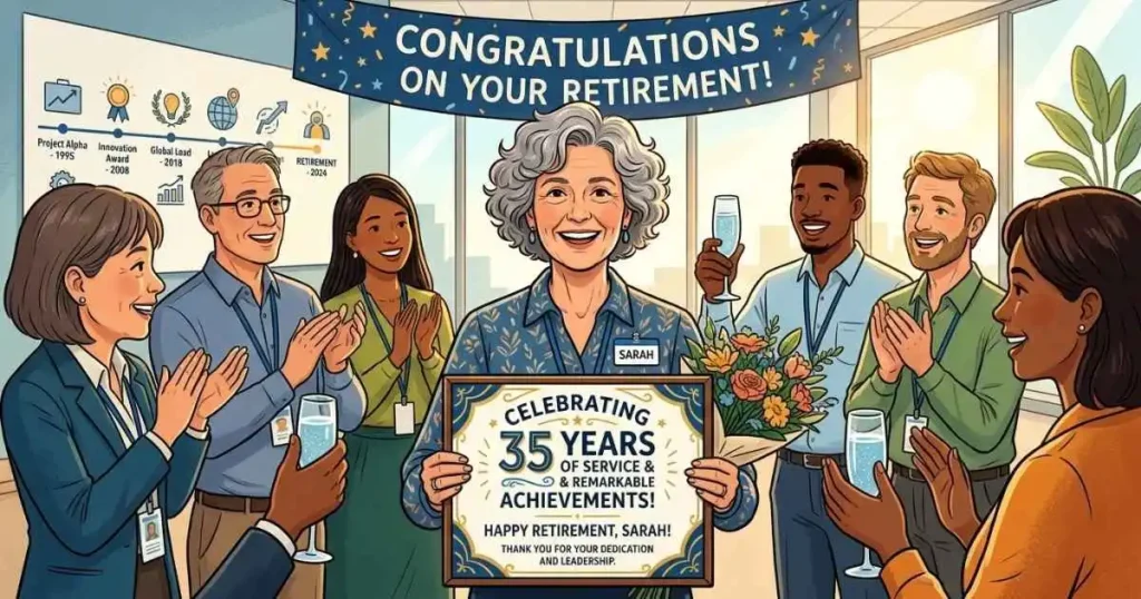 Retirement Wishes for Long Service and Achievements