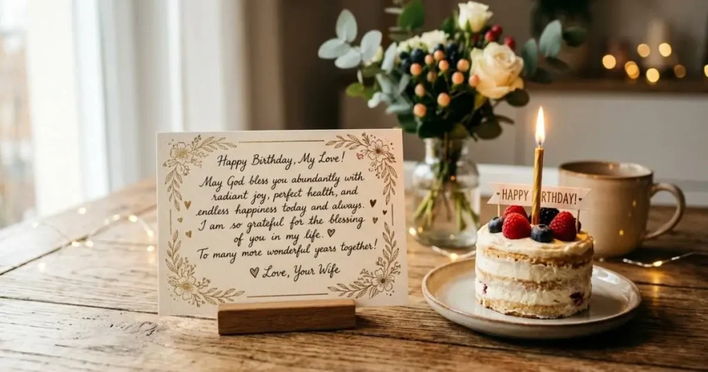 Short Blessing Birthday Wishes for Husband