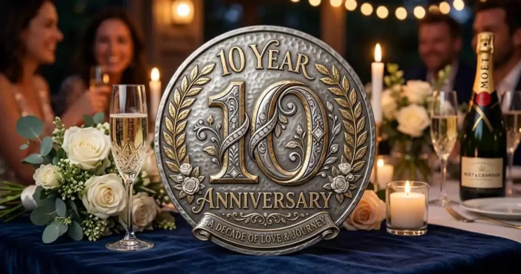 10 Year Anniversary Symbol