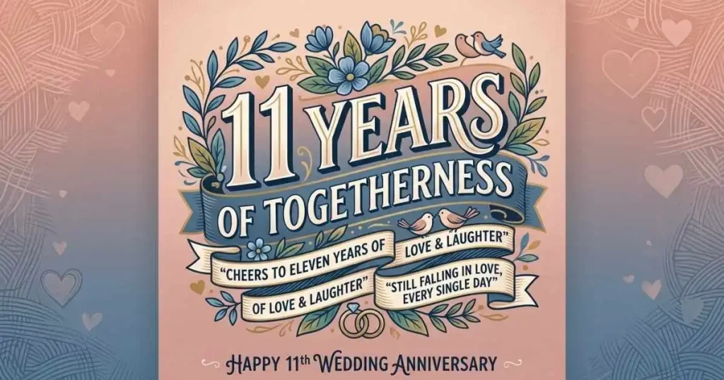 11 Years of Togetherness Wedding Anniversary Quotes