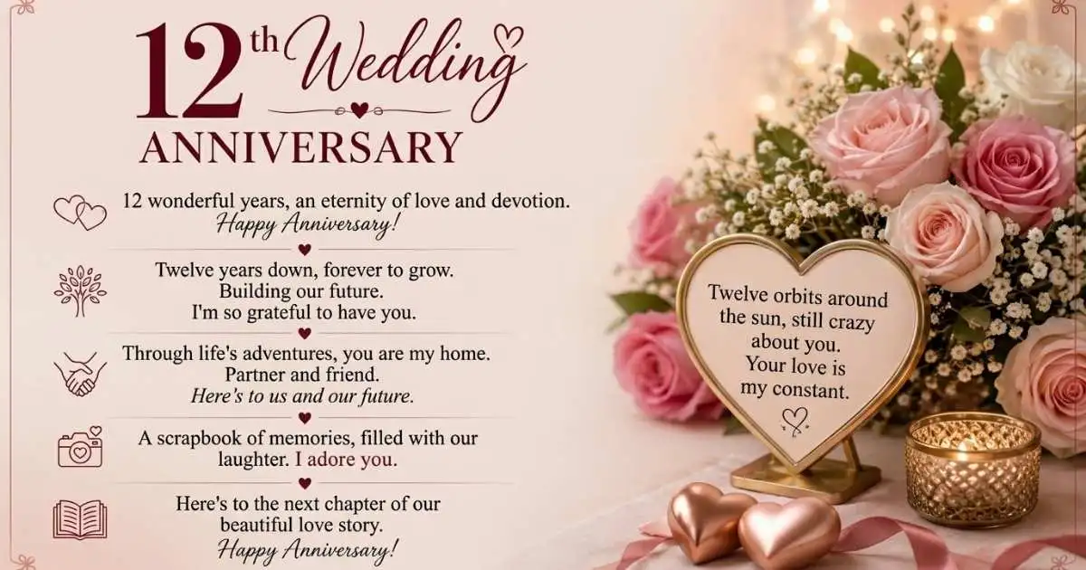 12th Wedding Anniversary Quotes