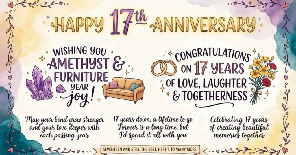 17 Years of Marriage Anniversary Wishes