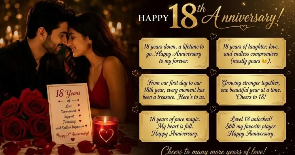 18 Years of Togetherness Captions for Instagram