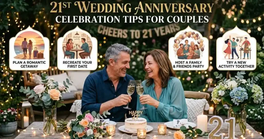 21st Wedding Anniversary Celebration Tips for Couples