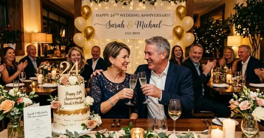 24th Wedding Anniversary Wishes for Friends