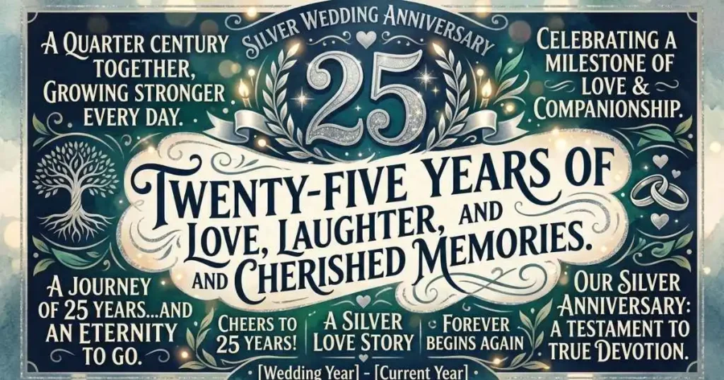 25th Wedding Anniversary Quotes