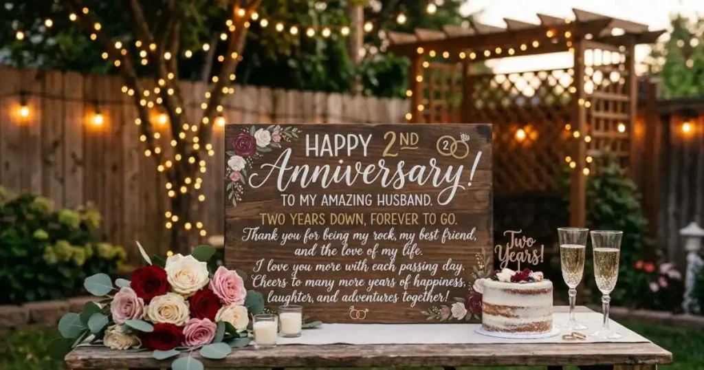 2nd Anniversary Quotes & Wishes for Husband