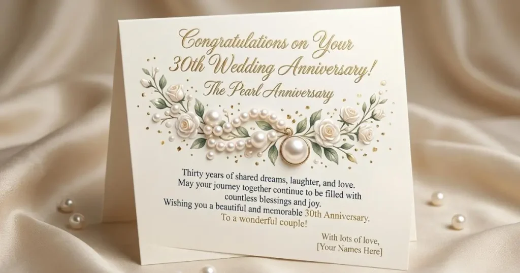 30th Wedding Anniversary Wishes