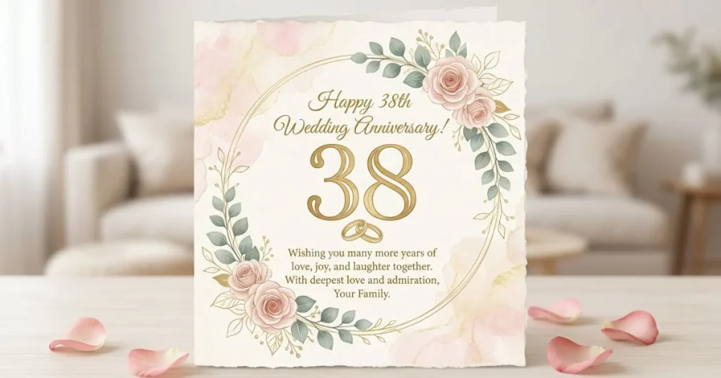 38th Wedding Anniversary Wishes for Parents
