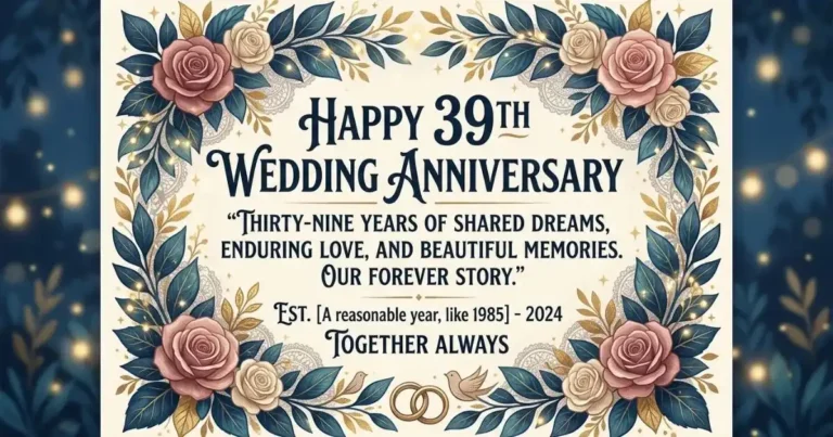 39th Wedding Anniversary Quotes