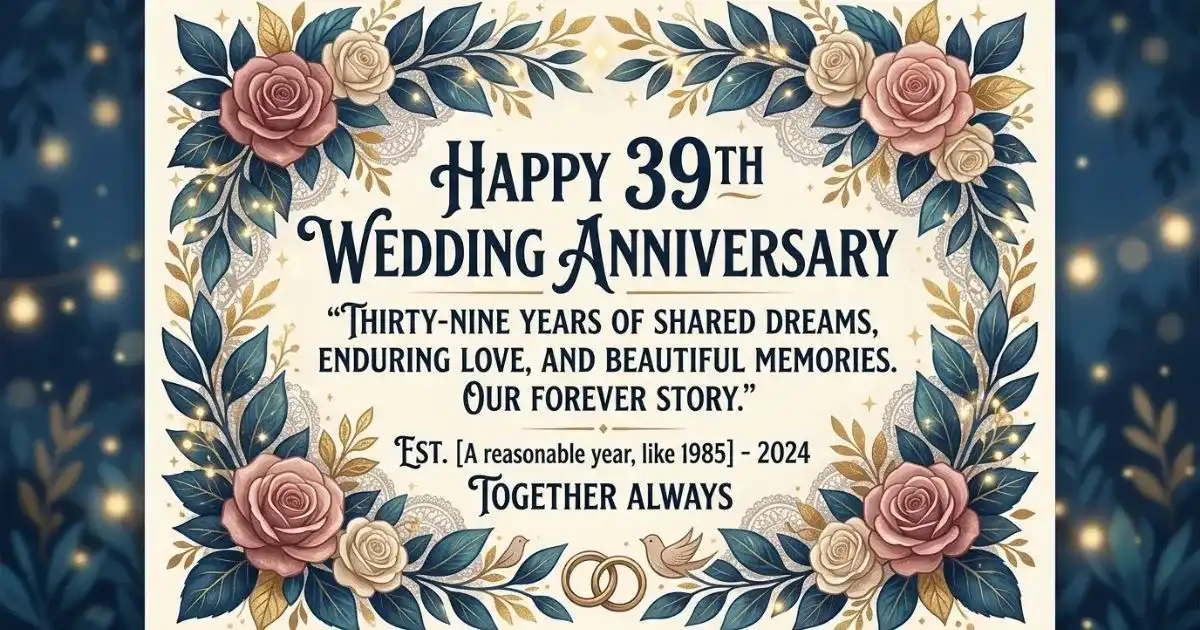 39th Wedding Anniversary Quotes