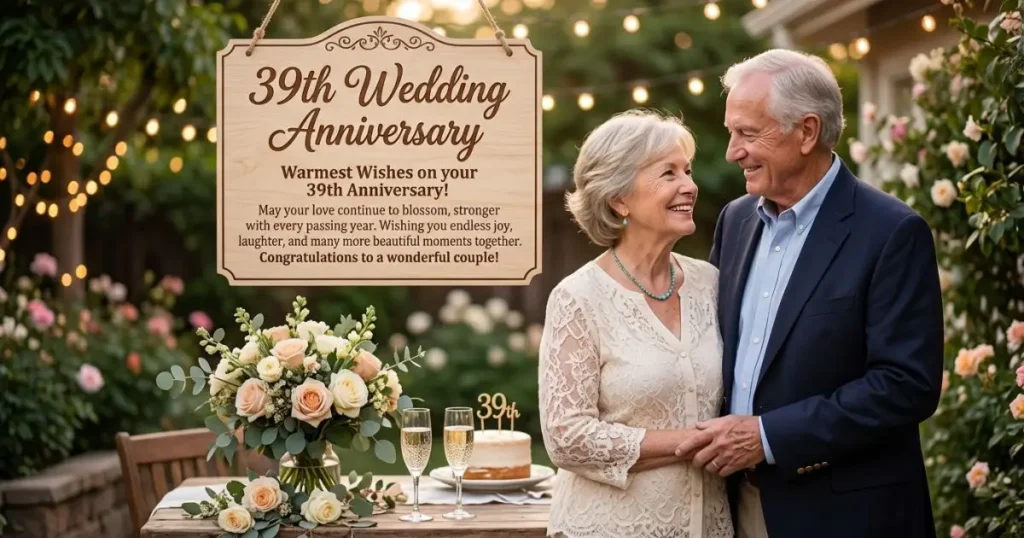 39th Wedding Anniversary Wishes