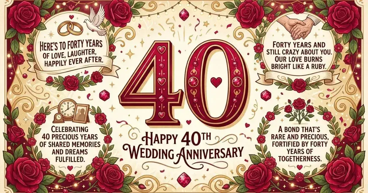 40th Wedding Anniversary Quotes