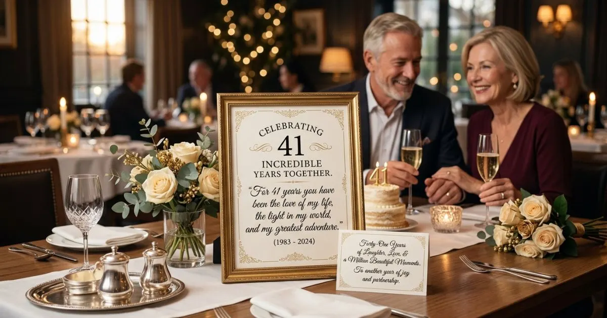 41st Wedding Anniversary Quotes