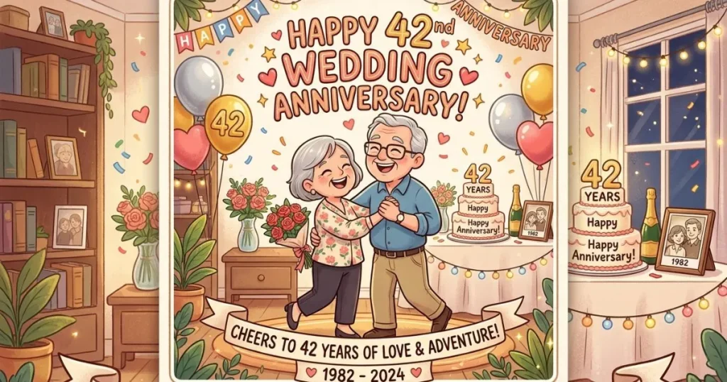42nd Wedding Anniversary Captions for Instagram
