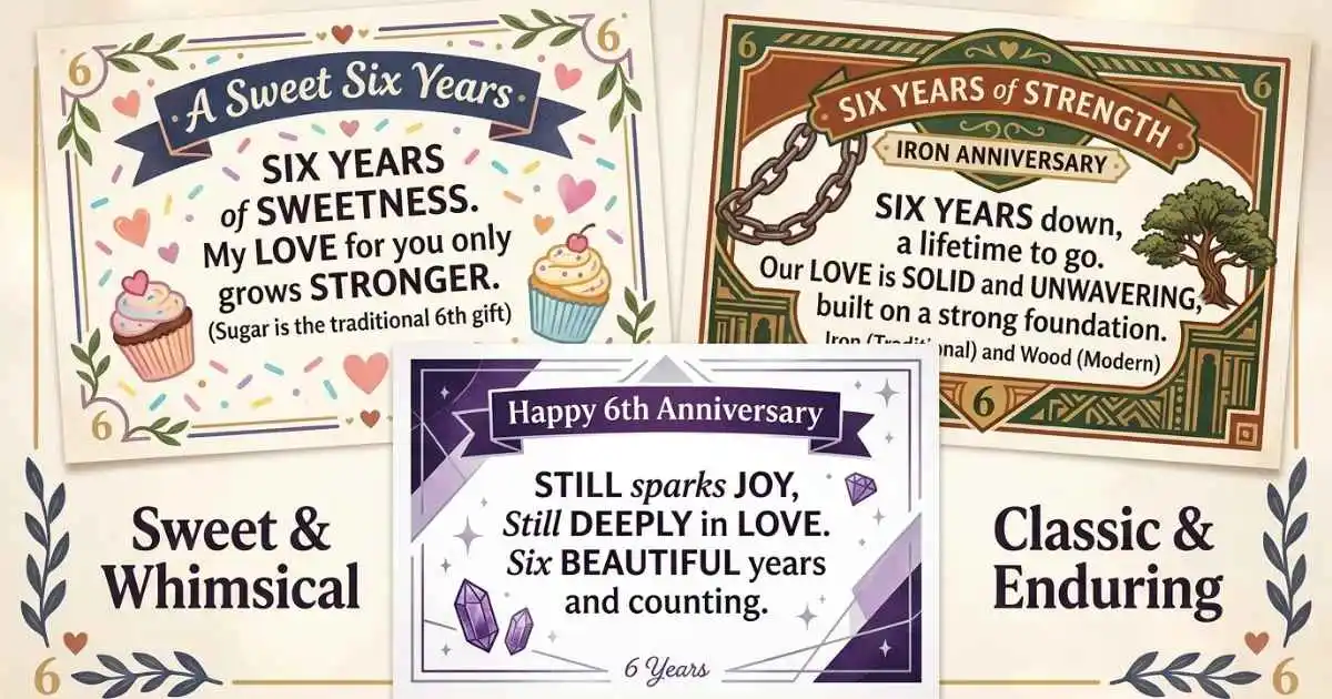 6th Anniversary Quotes