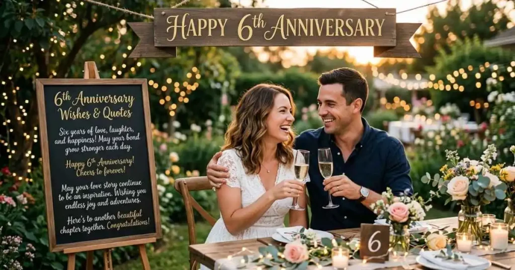 6th Anniversary Quotes Wishes for Couple