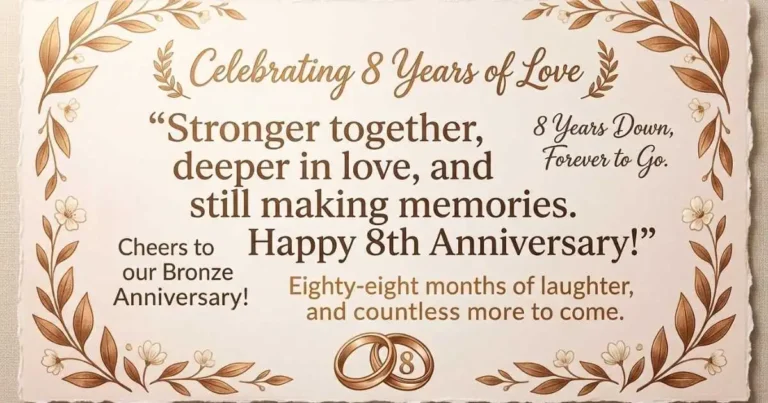 8th Anniversary Celebration Quotes
