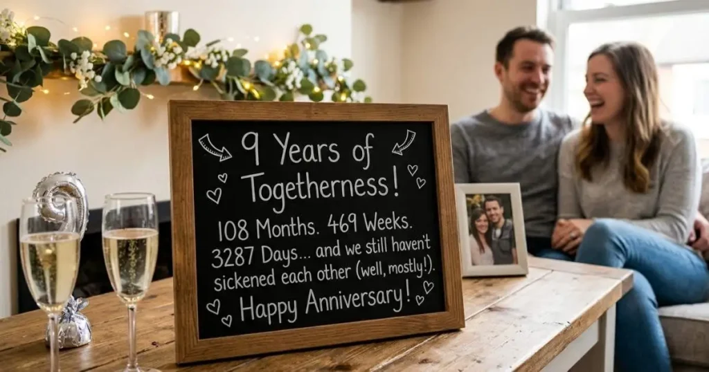  9 Years of Togetherness Funny Quotes