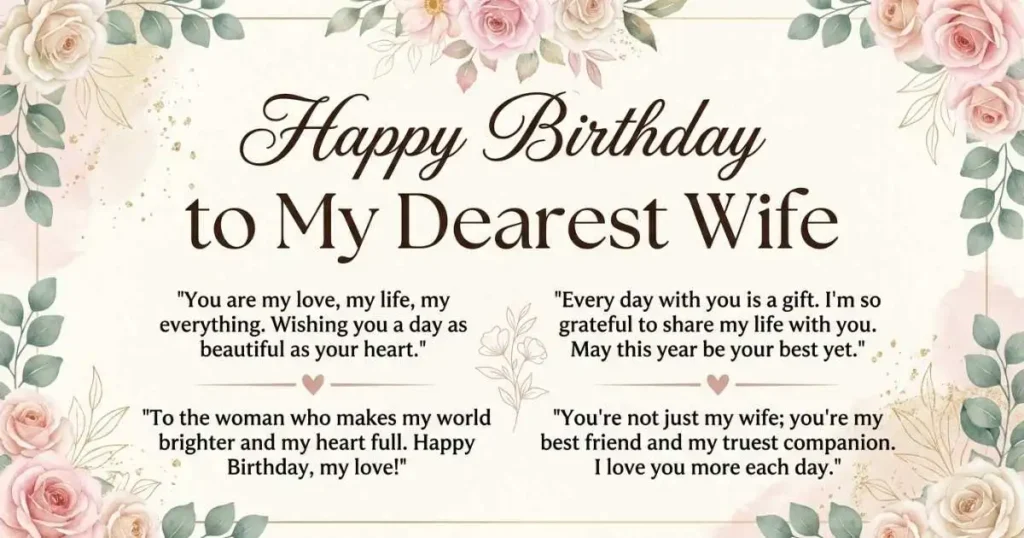 Birthday Wishes for Wife Quotes