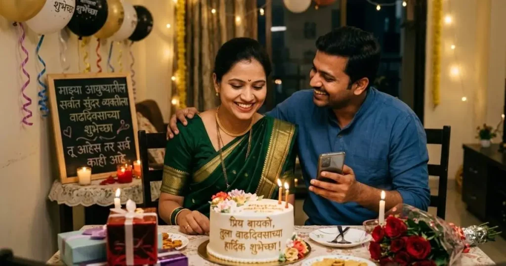 Birthday Wishes for Wife in Marathi