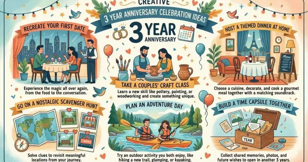 Creative 3 Year Anniversary Celebration Ideas