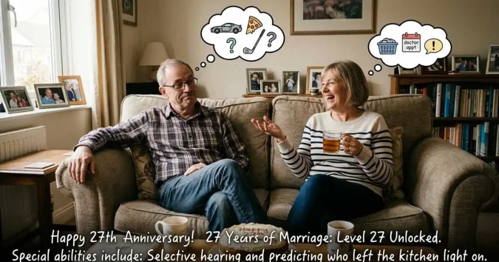 Funny 27th Wedding Anniversary Quotes