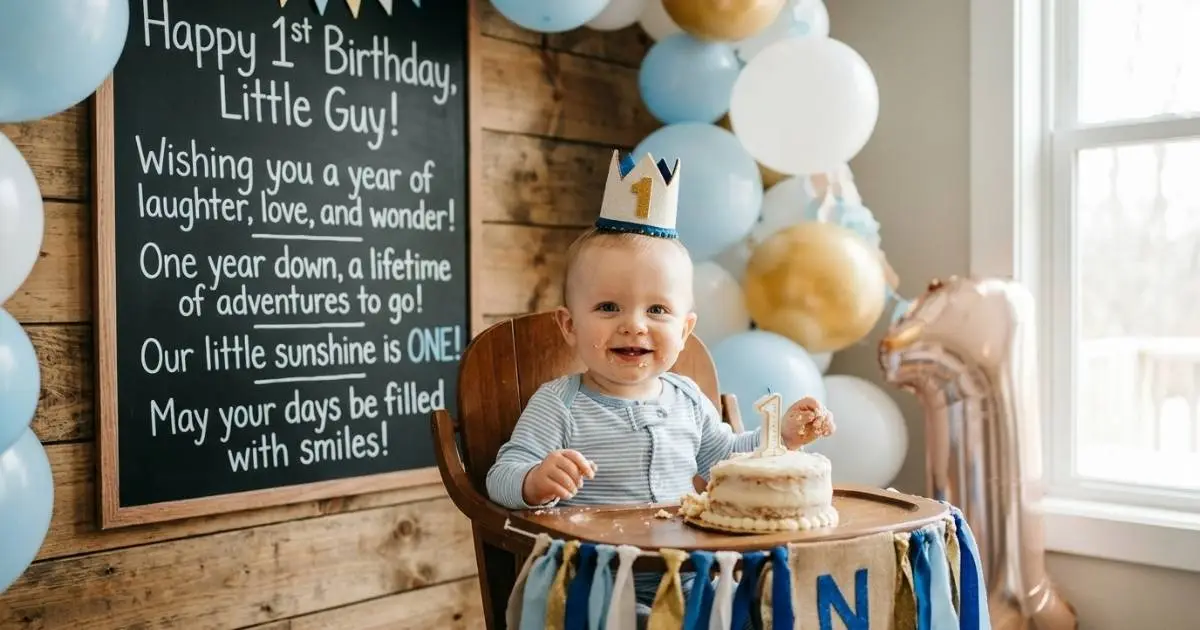 Happy 1st Birthday Wishes for Baby Boy