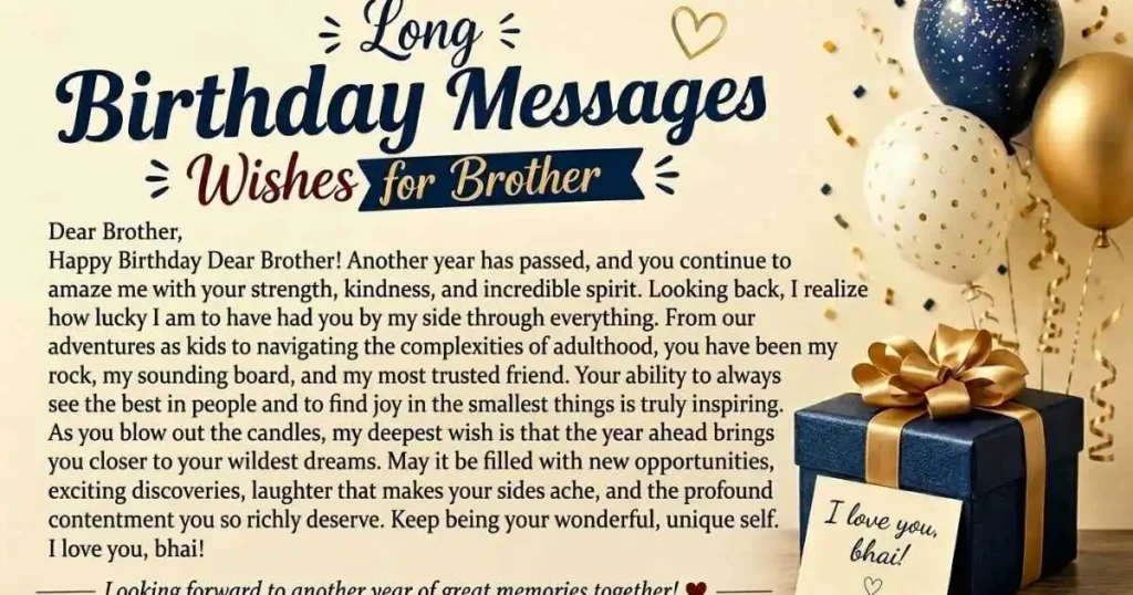 Long Heartfelt Birthday Wishes Full of Love