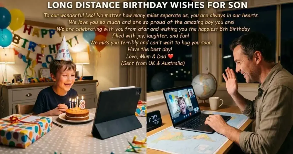 Long Distance Birthday Wishes for Son